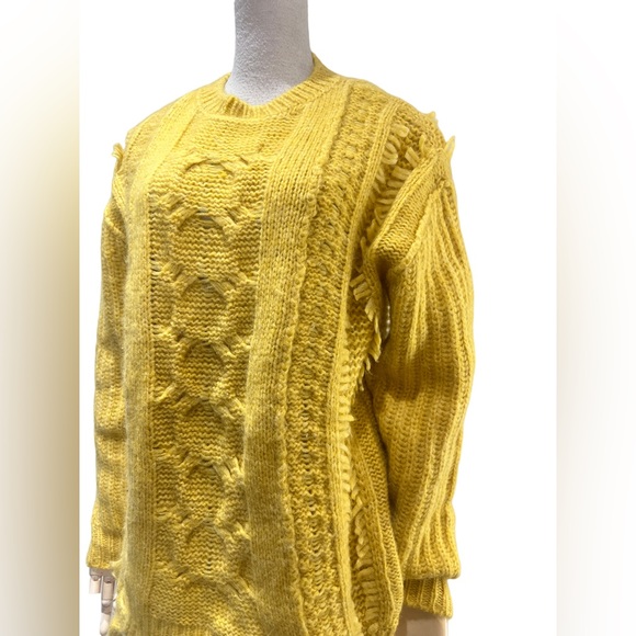 Stella McCartney yellow cable knit crewneck sweater - Picture 4 of 8